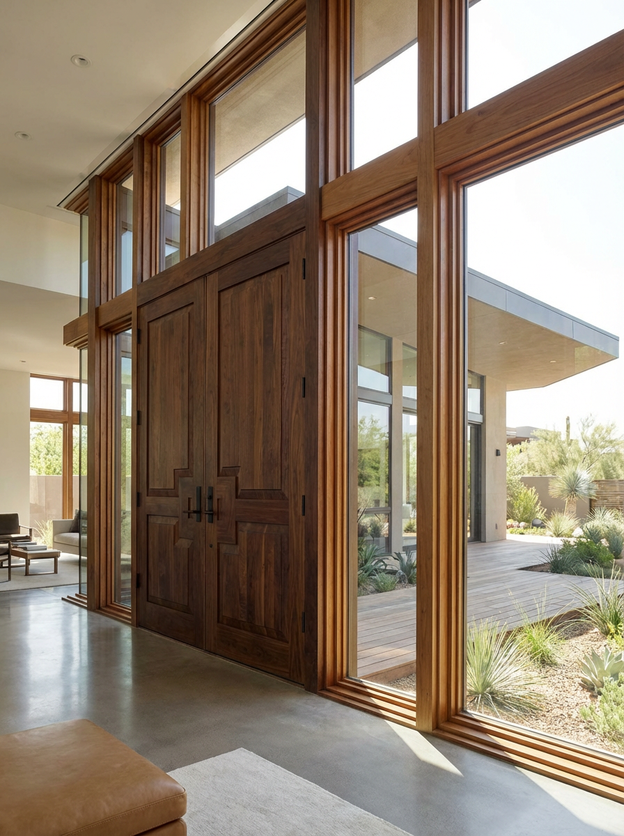 Wooden doors and windows